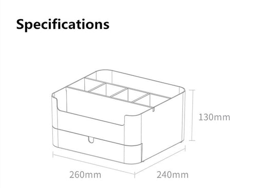 Design-Schreibtisch-Organizer mit Schublade
